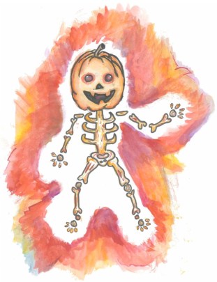 Halloween Jack O' Lantern drawing